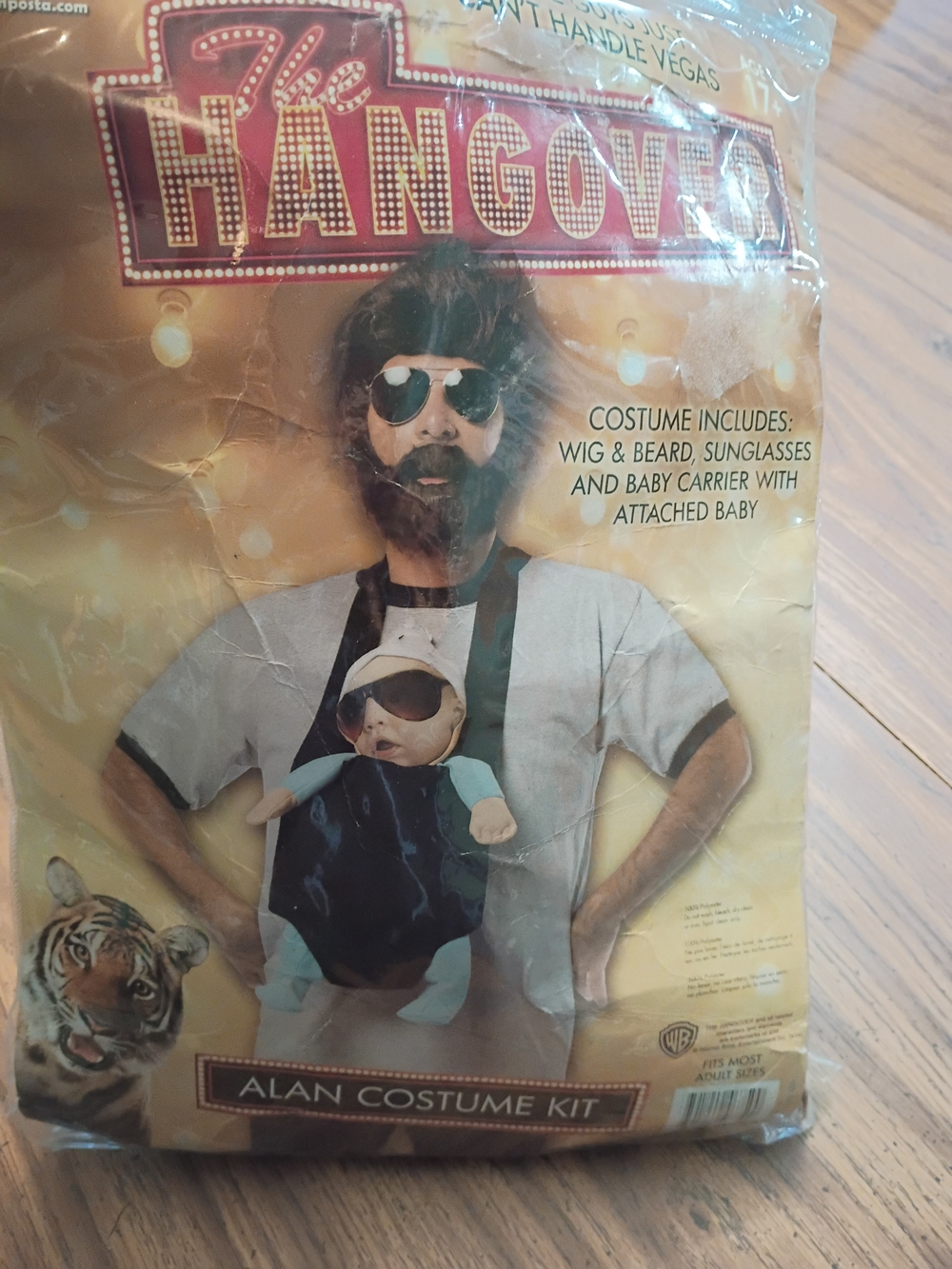 Warner Bros. Hangover Alan Kids Costume Kit - Gray, Black, White